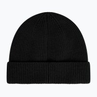 Woolcano 100% Merino Wolle Beanie Mütze schwarz...
