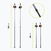 KADVA Nordic Walking Stöcke Aruku 83-135 cm Trekkingstöcke Wanderstöcke