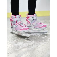 Attabo Schlittschuhe  Weiß verstellbar EU 36-41 Kinder Eiskunstlaufschuhe