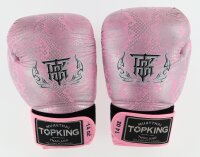 TKB Top King boxhandschuhe Snake Super Star Silber Pink...