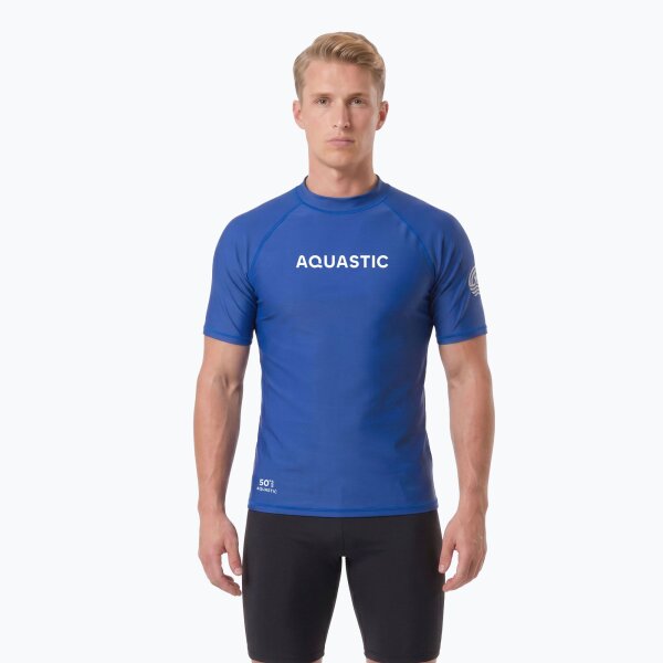 AQUASTIC UV 50+ UPF Schwimmshirt Rimos Badeshirt Surf-Shirt Navy Blau Gr. S