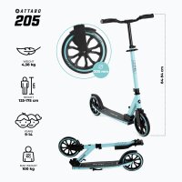ATTABO ATB-205 Kinder Blau Höhenverstellbar Scooter...