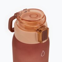 XTREXO Haust Trinkflasche 1000 ml Braun Sportflasche BPA-frei Outdoorflasche