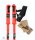 Rossignol Tactic Clip Skistöcke Schwarz/Rot Gr. 120 cm Skistock R-Clip