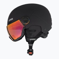UVEX Wanted Visor Skihelm mit Visier Snowboardhelm Schwarz Gr. L 58-61 cm