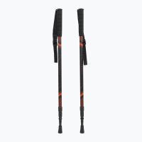 KADVA Trekkingstöcke Wanderstöcke Rot Verstellbar 65-135 cm | 1 Paar + Zubehör