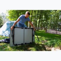 Quechua CAMPtable Klappbarer Campingtisch 4 Personen Klapptisch grau Faltbar