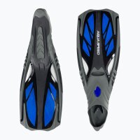 AQUA SPEED Inox Schwimmflossen Taucherflossen grau-blau...