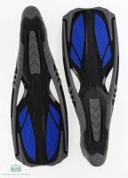 AQUA SPEED Inox Schwimmflossen Taucherflossen grau-blau Gr. 44-45 Erwachsene