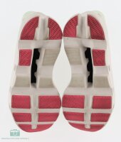On Cloudmonster Damen Laufschuhe Ivory/Flare Gr. 38 Sneaker Running Weiß Lime