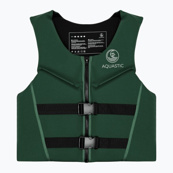 AQUASTIC Herren Auftriebsweste Schwimmhilfe Schwimmweste Grün Gr.L | max 95 kg