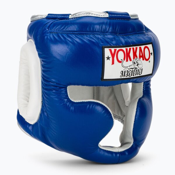 YOKKAO Matrix Boxhelm Kopfschutz Training Head Guard Herren blau Gr. L