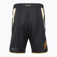 HOOK FIGHTING MMA Shorts Herren Kampfshorts BJJ Grappling Hose Schwarz Gold Gr.L