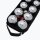 OneTeam Boulekugeln Set 8 Stück Silber Boule Set Spiel Freizeit Boccia Kugeln