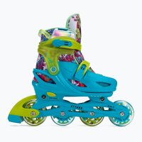 ATTABO Turbojet LED Rollschuhe blau EU 34-37 für Kinder Inlineskates Roller